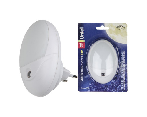 Дополнительное фото Светильник ночник Uniel DTL-317 DTL-317 Овал/White/Sensor: Купить в Интернет магазин освещения GCSVET.RU
