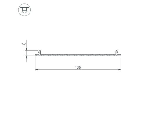 Дополнительное фото Экран Arlight TOP-LINIA140-С-2000 ANOD 016985: Купить в Интернет магазин освещения GCSVET.RU