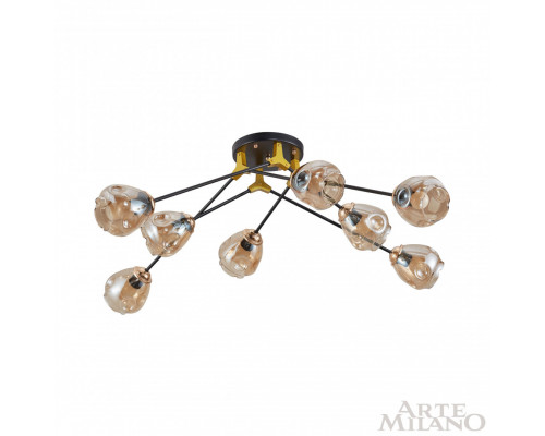 Дополнительное фото Люстра потолочная Arte Milano Amalfi 252588/8 Br: Купить в Интернет магазин освещения GCSVET.RU