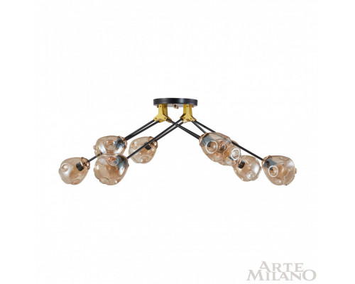 Дополнительное фото Люстра потолочная Arte Milano Amalfi 252588/8 Br: Купить в Интернет магазин освещения GCSVET.RU