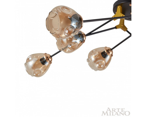 Дополнительное фото Люстра потолочная Arte Milano Amalfi 252588/8 Br: Купить в Интернет магазин освещения GCSVET.RU