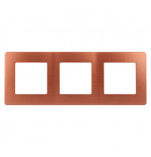 Рамка 3-постовая ЭРА 12 сатин медь 12-5103-14 Б0052527
