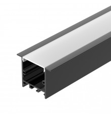 Алюминиевый профиль Arlight SL-LINIA49S-F-2000 ANOD BLACK 039389