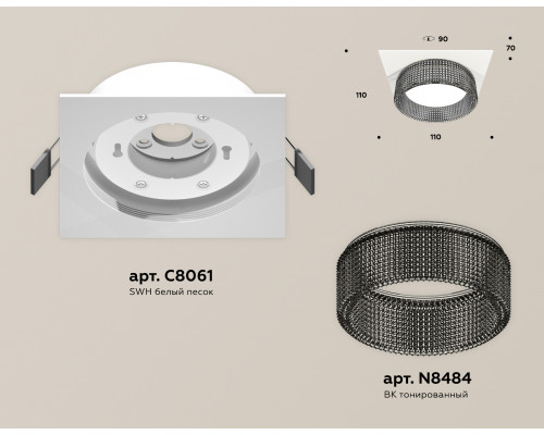 Дополнительное фото Светильник встраиваемый Ambrella Light Techno Spot XC8061031 (C8061, N8484): Купить в Интернет магазин освещения GCSVET.RU