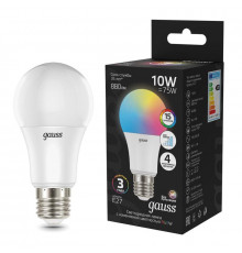 Светодиодная лампа для диммера Gauss E27 10W 3000-6500K матовая 102102410