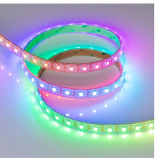 Лента светодиодная герметичная Arlight SPI-P-B60-12mm 5V RGB-PX1-BPT (12 W/m, IP66, 5060, 5m) 041167