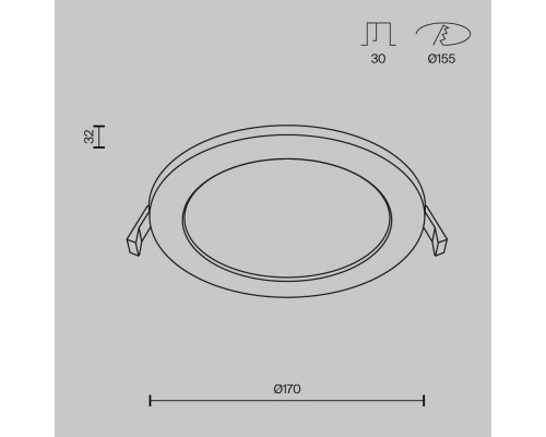 Дополнительное фото Светильник встраиваемый LED Maytoni Stockton DL016-6-L12W: Купить в Интернет магазин освещения GCSVET.RU