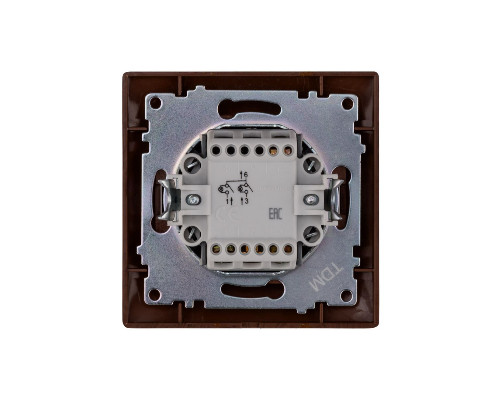 Дополнительное фото Выключатель двухклавишный с подсветкой Лама TDM Electric SQ1815-0405: Купить в Интернет магазин освещения GCSVET.RU