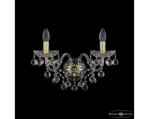 Основное фото Настенный светильник Bohemia Ivele Crystal 1409B/2/195/XL G: Купить в Интернет магазин освещения GCSVET.RU