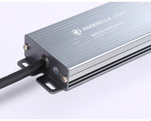 Дополнительное фото Блок питания Ambrella Light LED Driver 12V 150Вт AC110-220 12.5A IP67 GS9864: Купить в Интернет магазин освещения GCSVET.RU