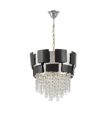 Люстра подвесная Lumina Deco Kruvia LDP 7045-400 BK+CHR
