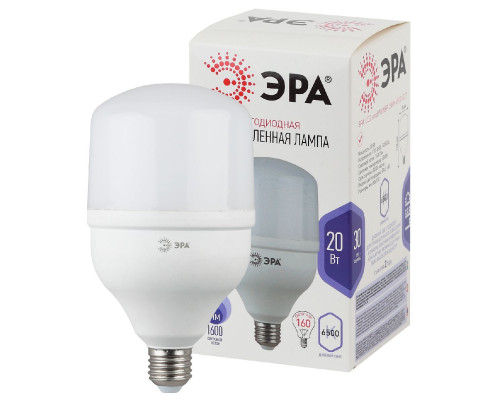 Основное фото Светодиодная лампочка Эра LED POWER 20W-6500-E27 Б0027011: Купить в Интернет магазин освещения GCSVET.RU