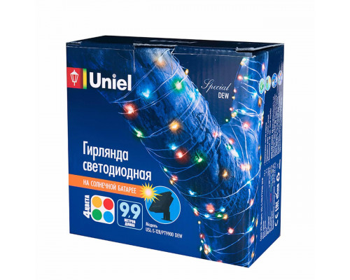 Дополнительное фото Гирлянда на солнечных батареях (UL-00004672) Uniel Роса USL-S-128/PT9900 Dew: Купить в Интернет магазин освещения GCSVET.RU