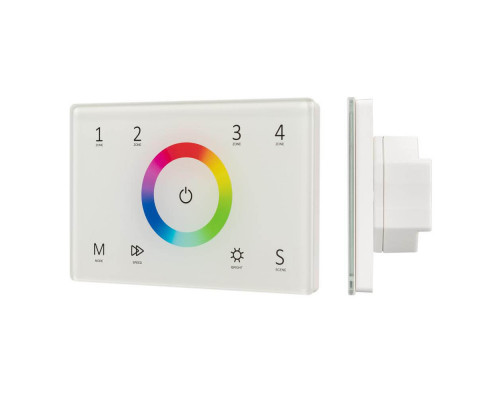 Основное фото Панель Arlight Sens Smart-P83-RGB White (230V, 4 зоны, 2.4G) 028402: Купить в Интернет магазин освещения GCSVET.RU