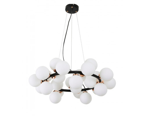 Основное фото Подвесная люстра Lumina Deco Marsiada LDP 6033-25 BK+MD: Купить в Интернет магазин освещения GCSVET.RU