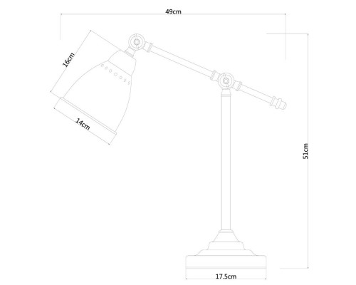 Дополнительное фото Лампа настольная Arte Lamp 43 A2054LT-1AB: Купить в Интернет магазин освещения GCSVET.RU