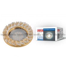 Светильник встраиваемый Fametto Peonia DLS-P121 GU5.3 GOLD/CLEAR
