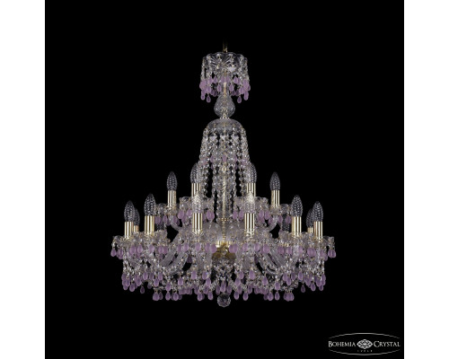 Основное фото Люстра подвесная Bohemia Ivele Crystal 1410/12+6/240/XL-80 G V7010: Купить в Интернет магазин освещения GCSVET.RU