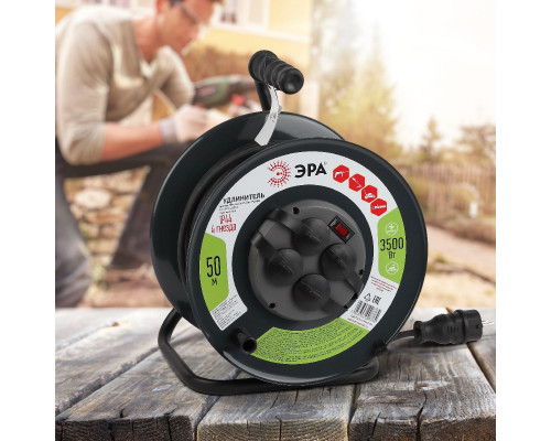 Дополнительное фото Удлинитель силовой Эра RMx-4es-3x1.5-50m-IP44(KG) Б0046804: Купить в Интернет магазин освещения GCSVET.RU
