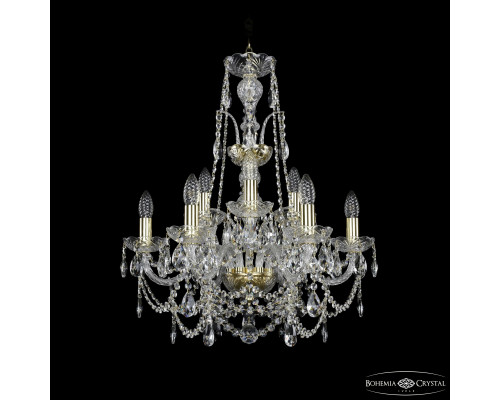 Основное фото Люстра подвесная Bohemia Ivele Crystal 1411/6+3/195/XL-65 G: Купить в Интернет магазин освещения GCSVET.RU