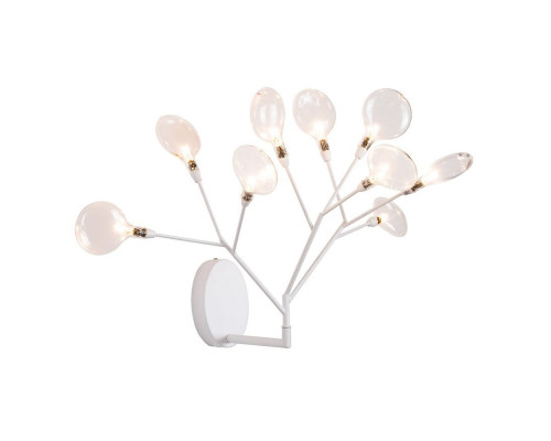 Основное фото Настенный светильник Crystal Lux Evita AP9 White/Transparent: Купить в Интернет магазин освещения GCSVET.RU