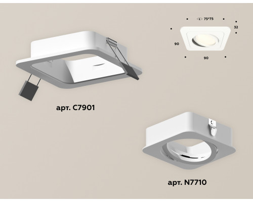 Дополнительное фото Светильник поворотный Ambrella Light Techno XC7901010 (C7901, N7710): Купить в Интернет магазин освещения GCSVET.RU