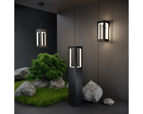 Дополнительное фото Ландшафтный светодиодный светильник Elektrostandard Frame 1529 TECHNO LED черный 4690389172380 a051859: Купить в Интернет магазин освещения GCSVET.RU