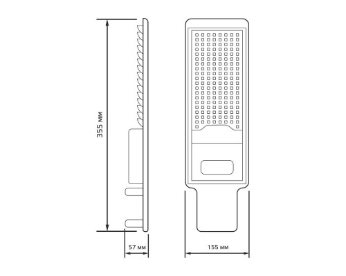 Дополнительное фото Уличный светодиодный консольный светильник Gauss Avenue 629536350: Купить в Интернет магазин освещения GCSVET.RU