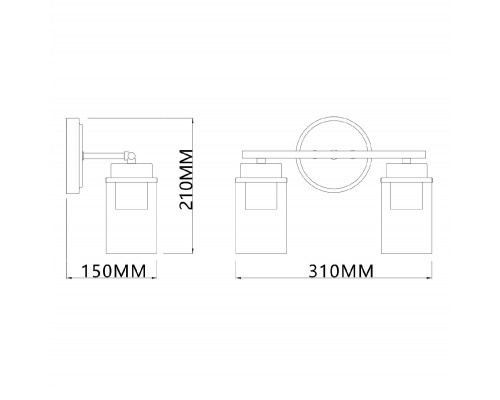 Дополнительное фото Настенный светильник Escada Dinasty 2118/2A: Купить в Интернет магазин освещения GCSVET.RU