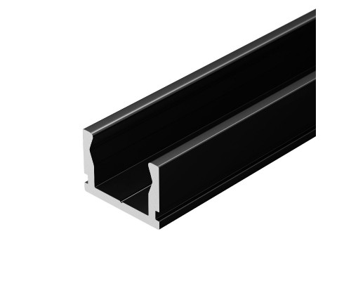 Дополнительное фото Алюминиевый профиль Arlight PIK-1007-2000 ANOD BLACK 045492: Купить в Интернет магазин освещения GCSVET.RU