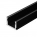 Дополнительное фото Алюминиевый профиль Arlight PIK-1007-2000 ANOD BLACK 045492: Купить в Интернет магазин освещения GCSVET.RU