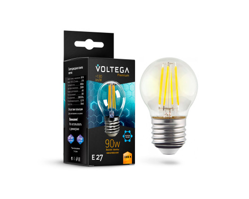 Дополнительное фото Светодиодная лампочка Voltega Globe E27 9W Graphene 7138: Купить в Интернет магазин освещения GCSVET.RU