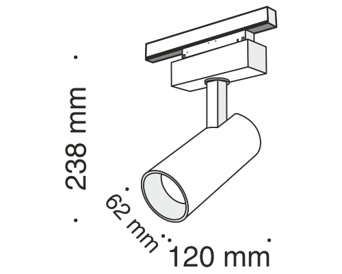 Дополнительное фото Светильник трековый Maytoni Track lamps TR019-2-15W4K-B: Купить в Интернет магазин освещения GCSVET.RU