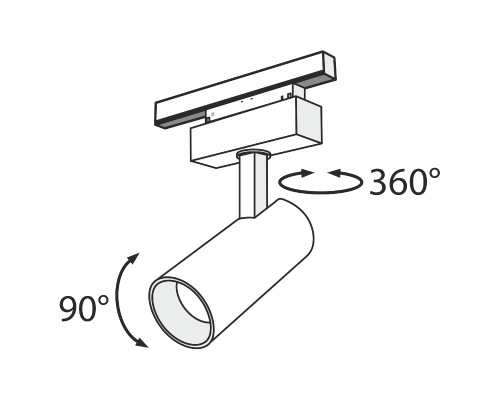 Дополнительное фото Светильник трековый Maytoni Track lamps TR019-2-15W4K-B: Купить в Интернет магазин освещения GCSVET.RU
