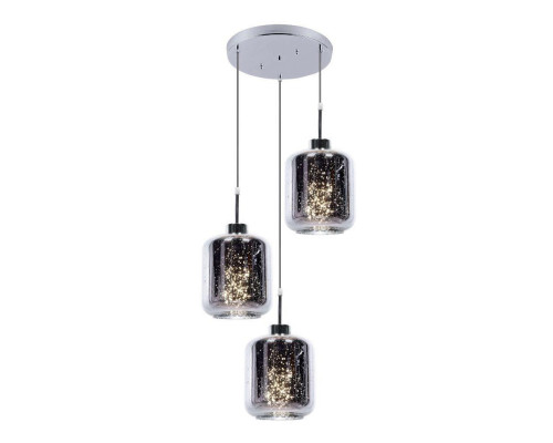 Основное фото Подвесная люстра Lumina Deco Alacosmo LDP 6811-3 RD CHR: Купить в Интернет магазин освещения GCSVET.RU