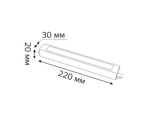 Дополнительное фото Блок питания Gauss 50Вт DC24 IP66 202022050: Купить в Интернет магазин освещения GCSVET.RU