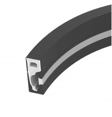Силиконовый профиль Arlight WPH-FLEX-0616-SIDE-S9-5m FULL BLACK 045842