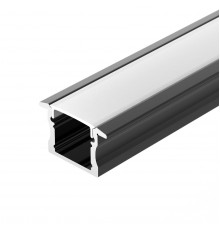 Алюминиевый профиль Arlight LINE-2315-F-2000 ANOD BLACK 044278