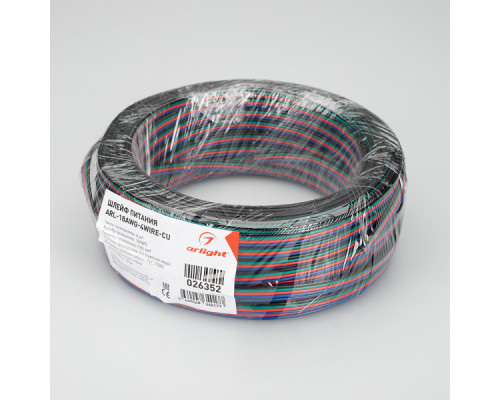 Дополнительное фото Шлейф питания Arlight ARL-18AWG-4Wire-CU 026352: Купить в Интернет магазин освещения GCSVET.RU
