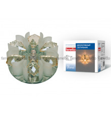 Светильник встраиваемый Fametto Fiore DLS-F120 G4 GLASSY/CLEAR+CHAMPAGNE