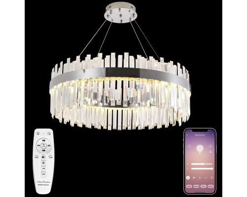 Основное фото Люстра подвесная Natali Kovaltseva Riveria LED LAMPS 81273: Купить в Интернет магазин освещения GCSVET.RU