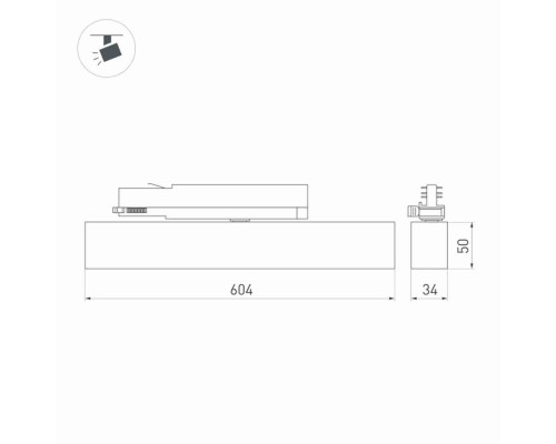 Дополнительное фото Светильник трековый ArlightLGD-Flat-4TR-S605-25W Day4000 033696(1): Купить в Интернет магазин освещения GCSVET.RU