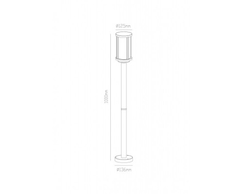 Дополнительное фото Садовый светильник ARTE Lamp A1036PA-1BK: Купить в Интернет магазин освещения GCSVET.RU