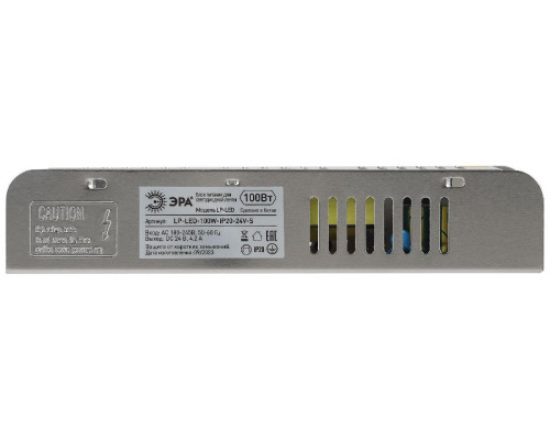 Дополнительное фото Блок питания Эра 100Вт DC24В 4.2A IP20 LP-LED-100W-IP20-24V-S Б0061130: Купить в Интернет магазин освещения GCSVET.RU