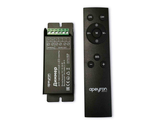 Основное фото Диммер Apeyron 12/24В 288/576Вт 3 канала*8А IP20 пульт easy control радио 04-38: Купить в Интернет магазин освещения GCSVET.RU