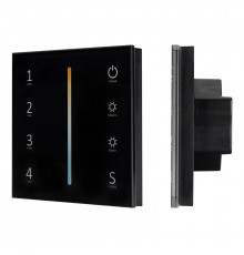 Панель Arlight Sens Smart-P43-Mix Black (230V, 4 зоны, 2.4G) 028137