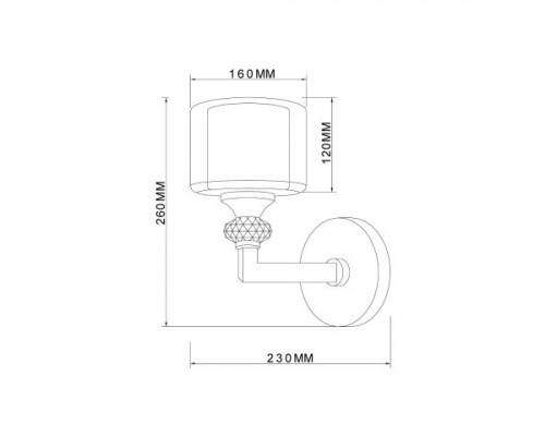 Дополнительное фото Настенный светильник Vele Luce Lotus VL1053W01: Купить в Интернет магазин освещения GCSVET.RU
