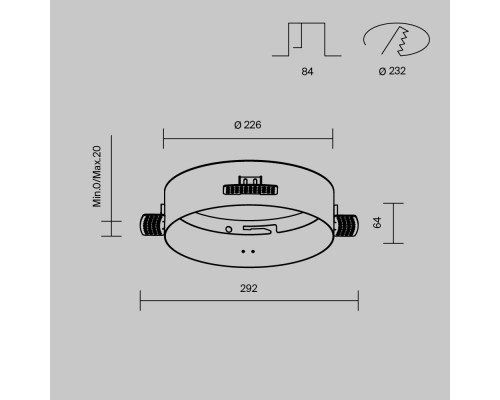 Дополнительное фото Аксессуар для встраиваемого светильника Maytoni Downlight DLA032-TRS24-W: Купить в Интернет магазин освещения GCSVET.RU