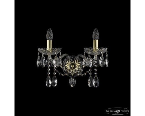 Основное фото Настенный светильник Bohemia Ivele Crystal 1413B/2/165/XL G: Купить в Интернет магазин освещения GCSVET.RU