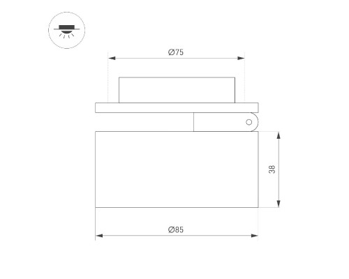 Дополнительное фото Светильник спот (встраиваемый) Arlight LGD-POT-BUILT-R85-12W Warm3000 (WH, 100 deg, 230V) 045780: Купить в Интернет магазин освещения GCSVET.RU